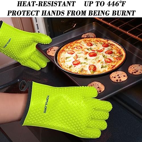 Heat-Resistant Silicone Gloves for BBQ Grilling and Cooking