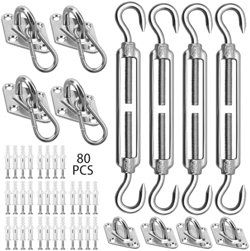 5 Stainless Steel Shade Sail Hardware Kit