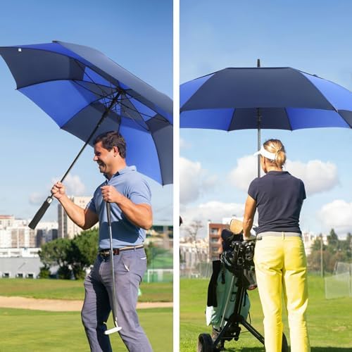 Automatic Open Windproof Golf Umbrella Extra Large Durable