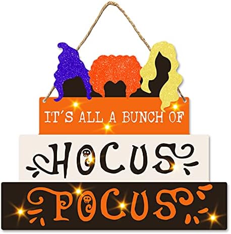 CIOEY Halloween Door Sign Spooky Decor