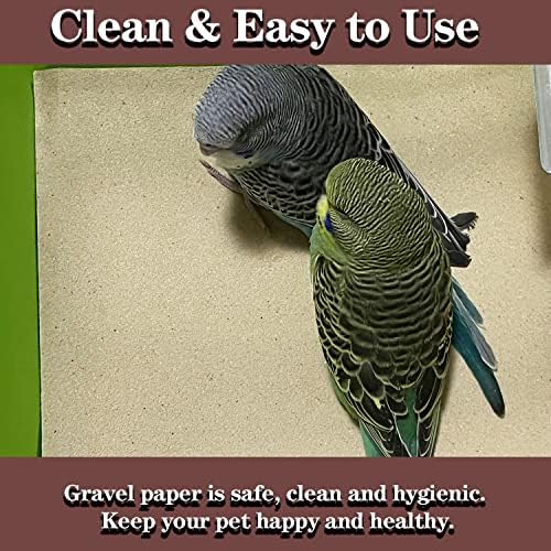 30PCS Bird Cage Gravel Liner Paper Kit