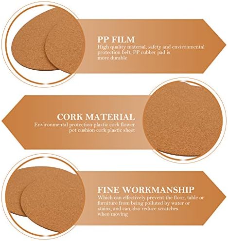 Cork Plant Coasters for Furniture Protection
