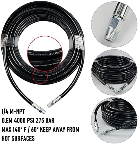 Efficient 100FT sewer jetting kit for pressure washers
