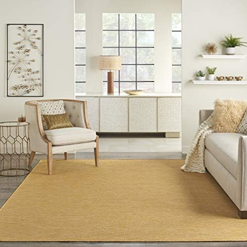 Nourison Positano 8x10 Yellow Area Rug Indoor Outdoor