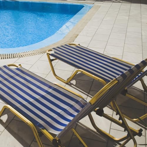 Adjustable Pool Lounge Bracket for Outdoor Chaise Black