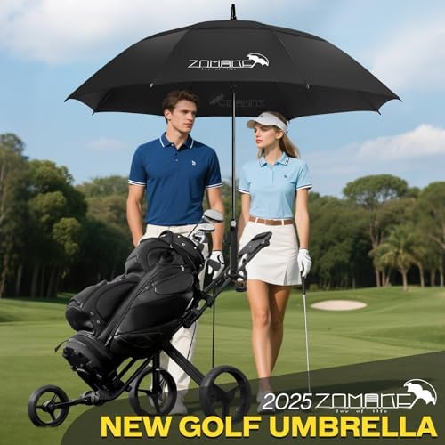 ZOMAKE Golf Driver - Oversized Windproof Umbrella w Double Canopy