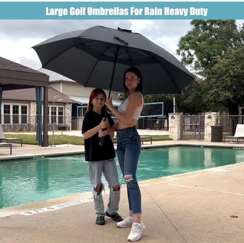 72 Inch Large Windproof Golf Umbrella With Double Canopy