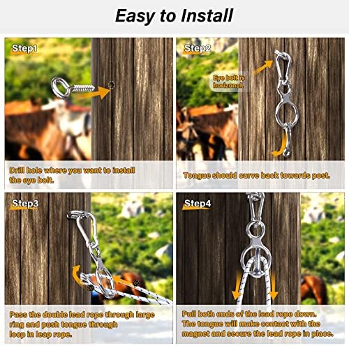 Horse Training Tie Ring Safe humane for horses and colts