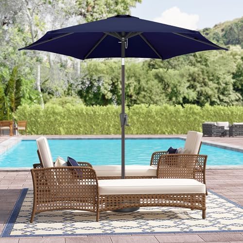 9 Foot Outdoor Patio Umbrella with UV Protection and Waterproof Coating