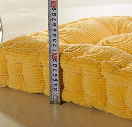 Floor Cushion Meditation Seat Yellow 20x20 inch