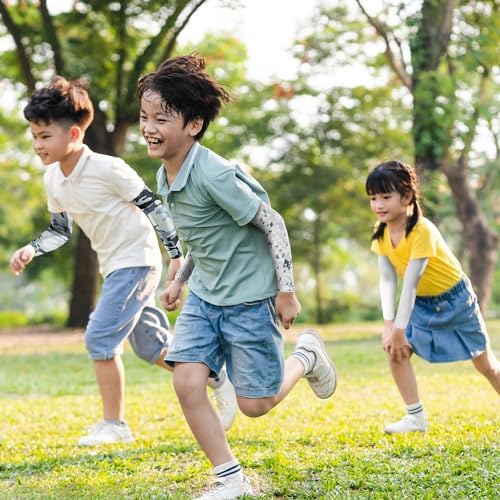 Kids Baseball Arm Sleeves UV Protection Cooling Compression for Boys Girls