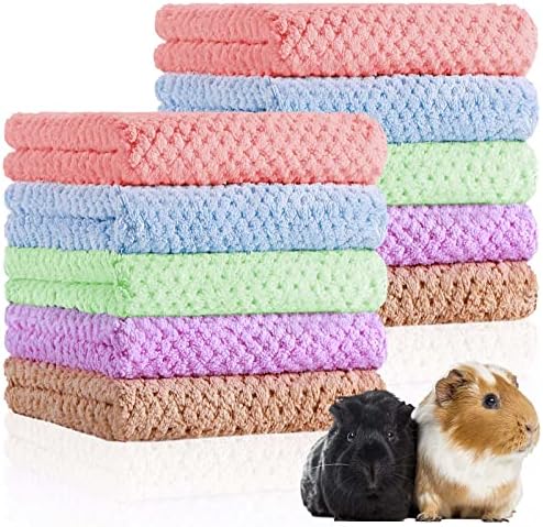 Reginary Guinea Pig Blankets 10pcs Coral Fleece Bedding