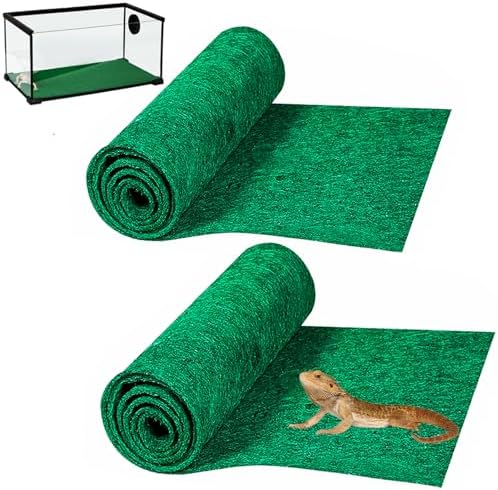 Hercouchi Reptile Carpet Durable Soft for Bearded Dragon Terrace