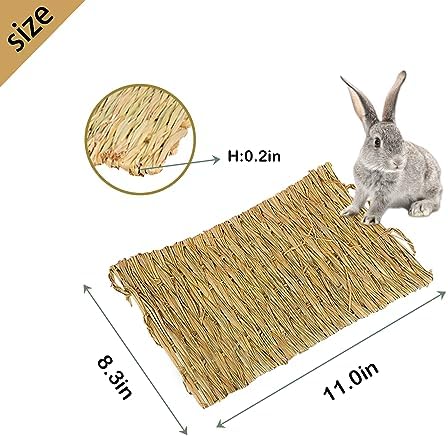 Rabbit Grass Mat - Natural Straw Bed for Rabbits