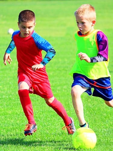12 Pairs Kids Sports Arm Sleeves for Basketball Baseball UV Protection