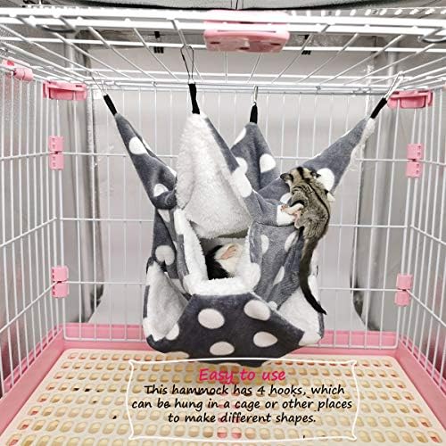 LEFTSTANCE Pet Triple-Layer Scenic Hammock for Small Animals Large