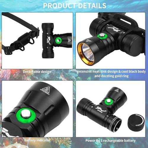 WindFire Scuba Diving Headlamp