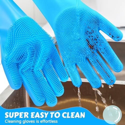 Puplicate Heat-Resistant Silicone Gloves Clean Your Cat or Dogand More