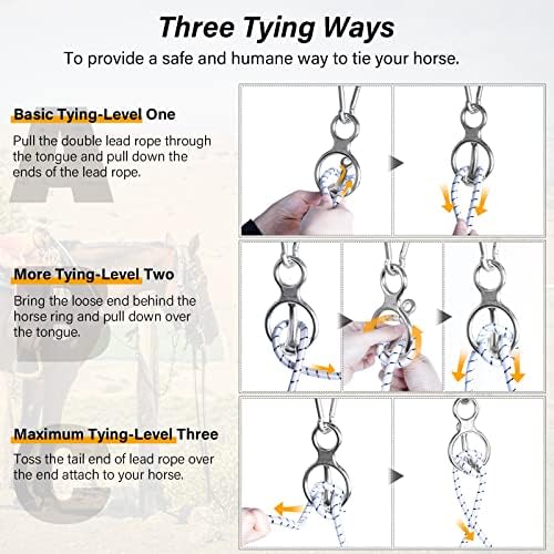 Horse Training Tie Ring Safe humane for horses and colts