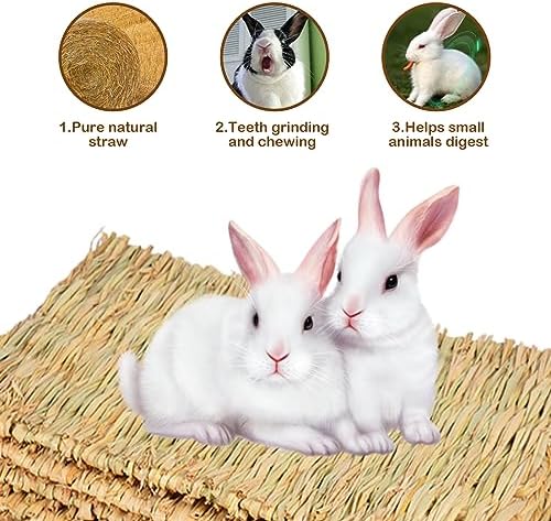 Rabbit Grass Mat - Natural Straw Bed for Rabbits