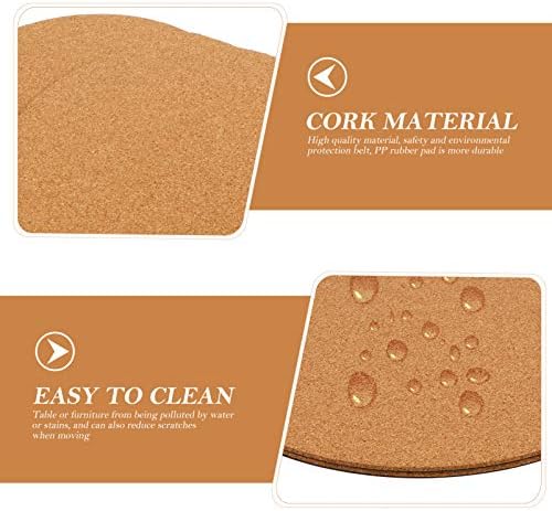 Cork Plant Coasters for Furniture Protection