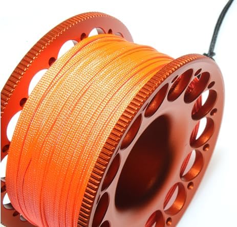 98FT Aluminum Diving Reel with Orange Line