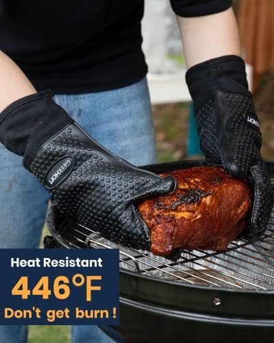 Heat-Resistant Silicone Grilling Gloves for Barbecue Cooking