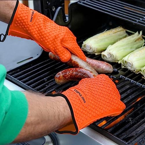 Heat-Resistant Silicone Gloves for Grill BBQ