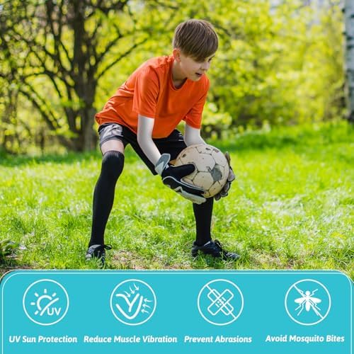 Kids Baseball Arm Sleeves UV Protection Cooling Compression for Boys Girls