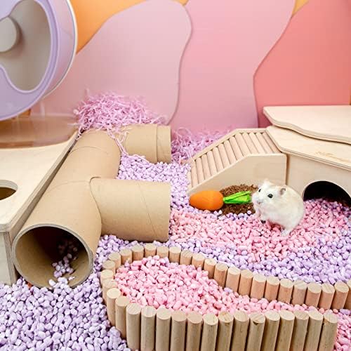 Niteangel Hamster Paper Pellets Bedding 18LB Pink