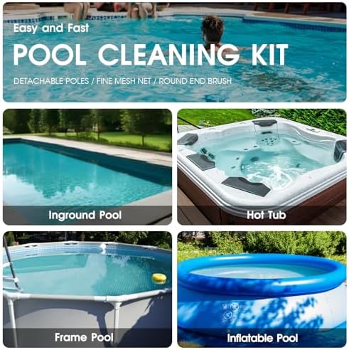 3PCS Pool Cleaning Kit High-Quality Tools for Easy Maintenance