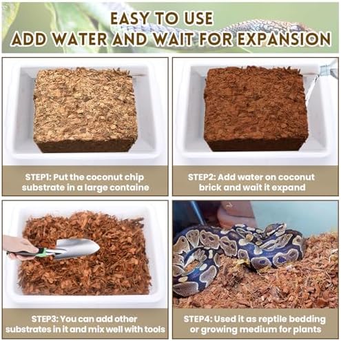 Riare Coconut Chip Substrate for Reptiles 88LB 60Quarts