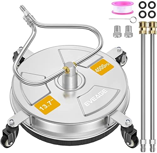 137 Surface Cleaner with 4 Wheels Bending Rod