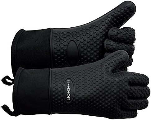 Heat-Resistant Silicone Grilling Gloves for Barbecue Cooking