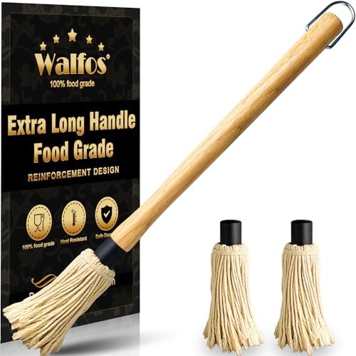 Easy to Use Durable 18 Wooden Grilling Basting Mop