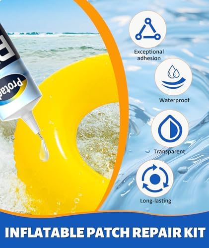 Primed Protado Heavy Duty Waterproof Vinyl Air Mattress Patch Kit