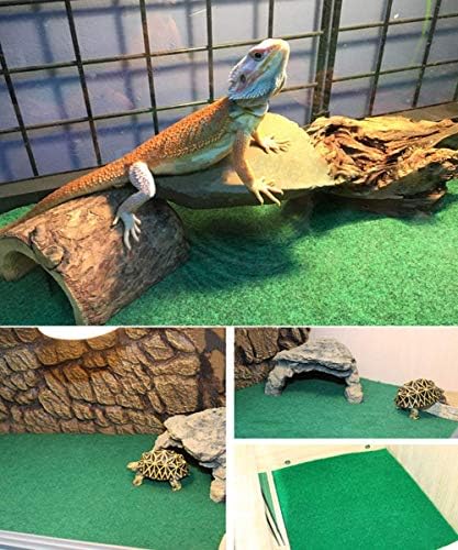 Hercouchi Reptile Carpet Durable Soft for Bearded Dragon Terrace