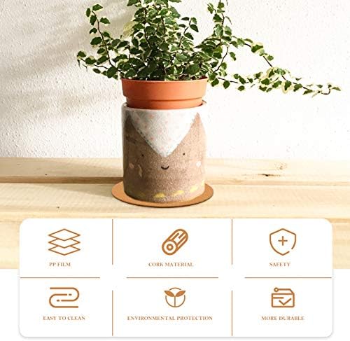 Cork Plant Coasters for Furniture Protection