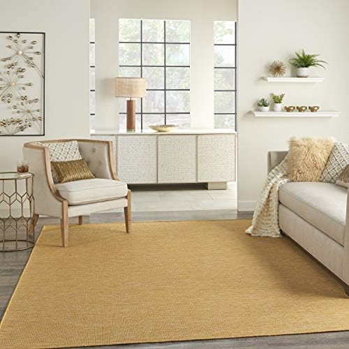 Nourison Positano 8x10 Yellow Area Rug Indoor Outdoor