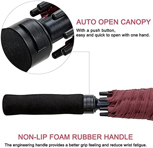 G4Free 72-Inch Golf Umbrella Compact Durable Lightweight