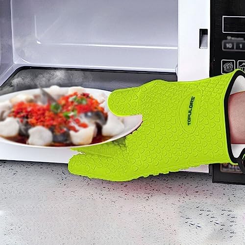 Heat-Resistant Silicone Gloves for BBQ Grilling and Cooking