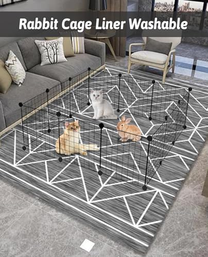 Adjustable 79 x 55 Washable Mat for Bunnies More