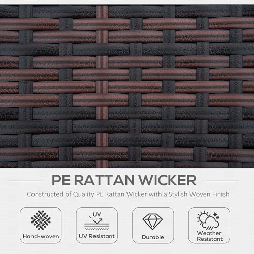 Stylish PE Rattan Outdoor Daybed Set
