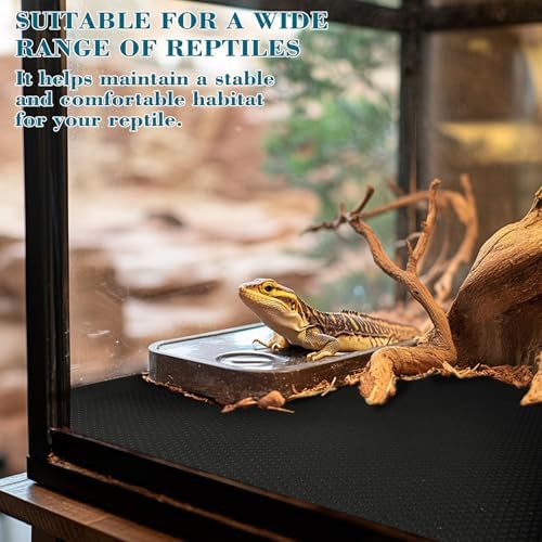 Reptile Substrate Mat for Lizards Snakes Turtles Black 65 FT