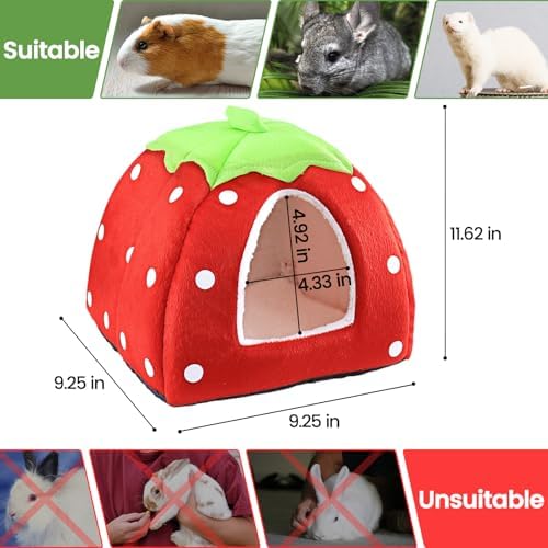Guinea Pig Bed with Fleece and Warm Performance