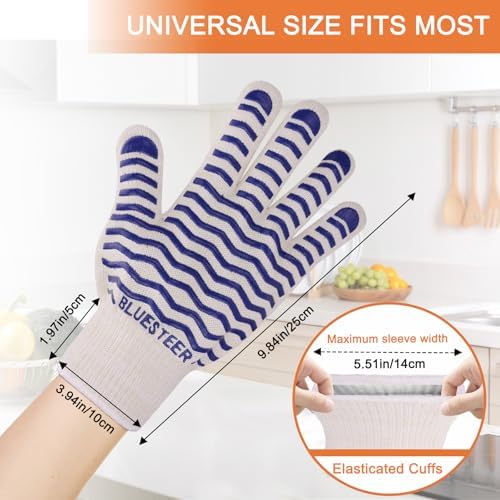 BLUESTEER 932F Heat-Resistant Oven Gloves