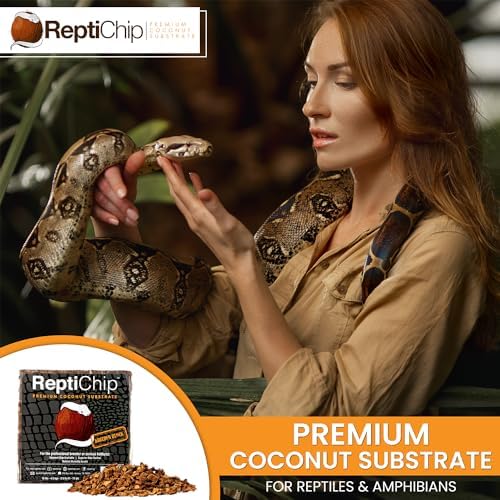 ReptiChip Premium Coconut Substrate 72 Quart relebe Reptile Bedding for Varies