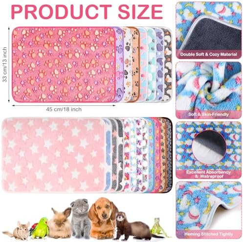 Comfy Hypoallergenic Small Animal Blanket About 18x13