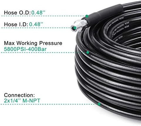 5800 PSI Pressure Washer Jetter Kit