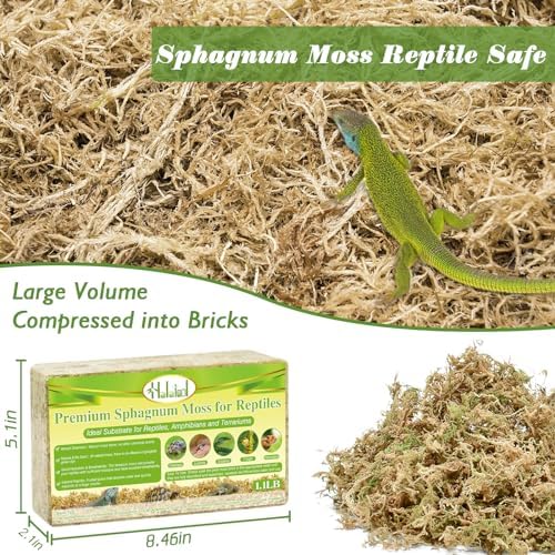 Halatool 11LB Sphagnum Moss for Reptiles and Small Pets